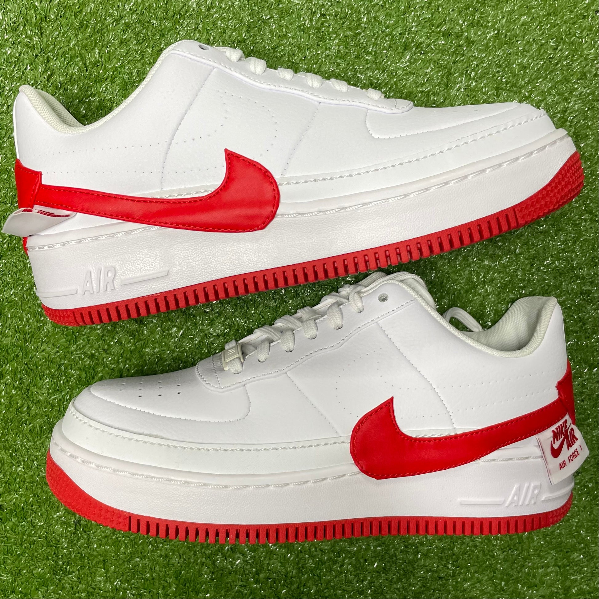 Nike air force 1 jester white red Clearance